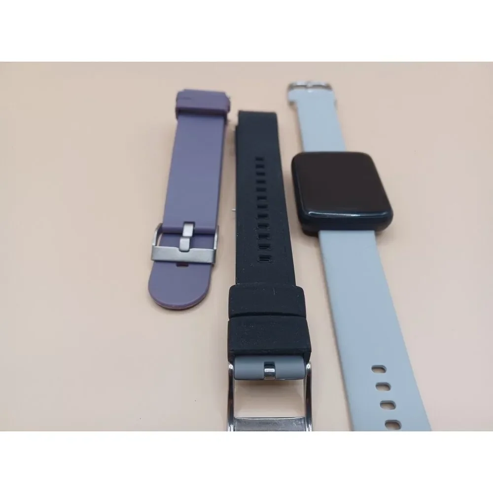 Lintelek Fitness Tracker H19 With Charger and 3 Wrist Bands Smart Watch